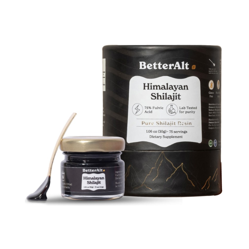 BETTER ALT® Shilajit Himalayan, rasina pura cu 75% acid fulvic