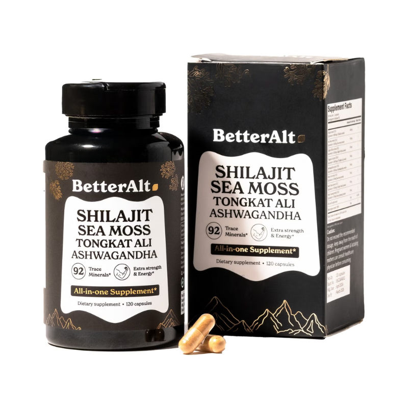 BETTER ALT® Shilajit Sea Moss, Formula de Shilajit cu Alge Marine