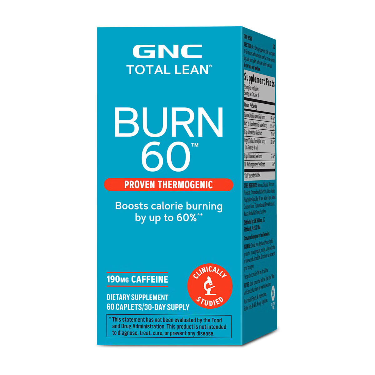 GNC Total Lean® Burn 60™, Formula Termogenica Pentru Stimularea