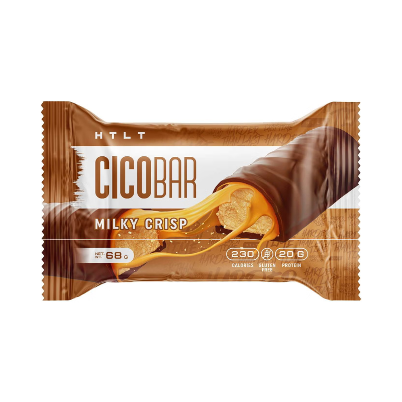 HTLT CICO Bar Milk Crisp, Protein Bar with Milky Cream Flavor, 68