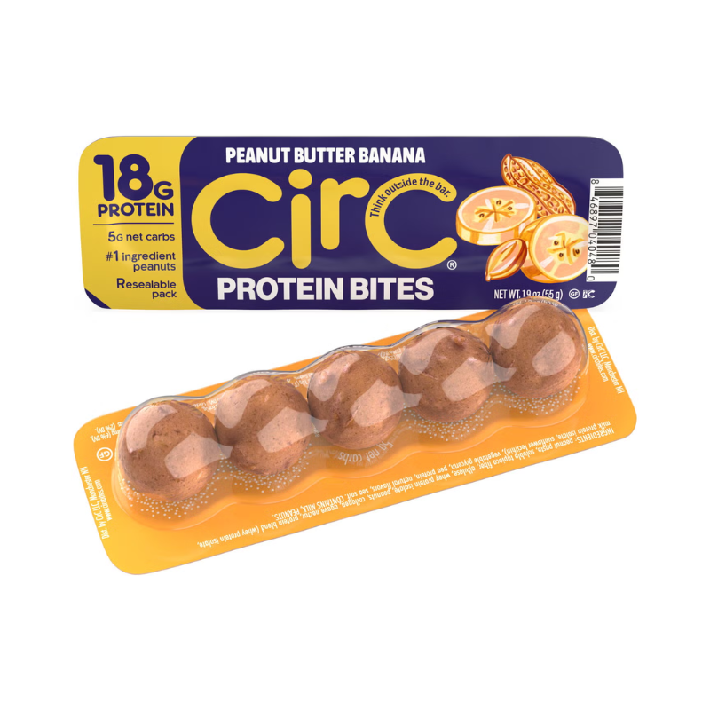 Circ Bites Protein snack with peanut butter banana flavor, 55 g - GNC ...