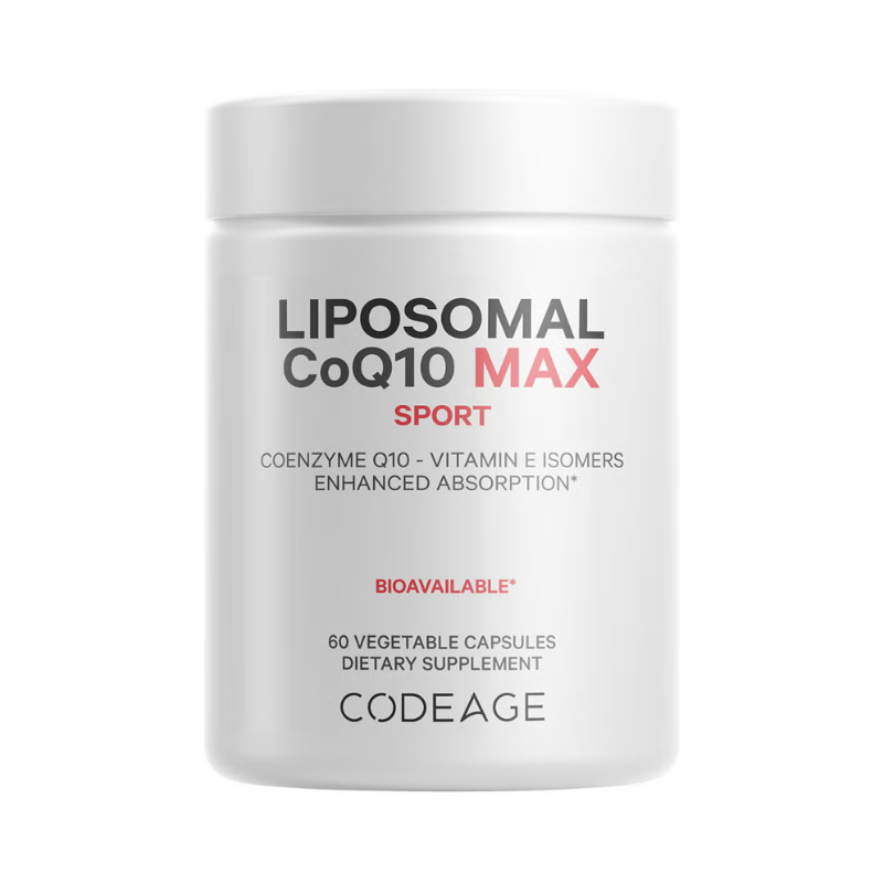 CodeAge Liposomal CoQ10 Max, Coenzima Q-10 Lipozomala, 60 cps