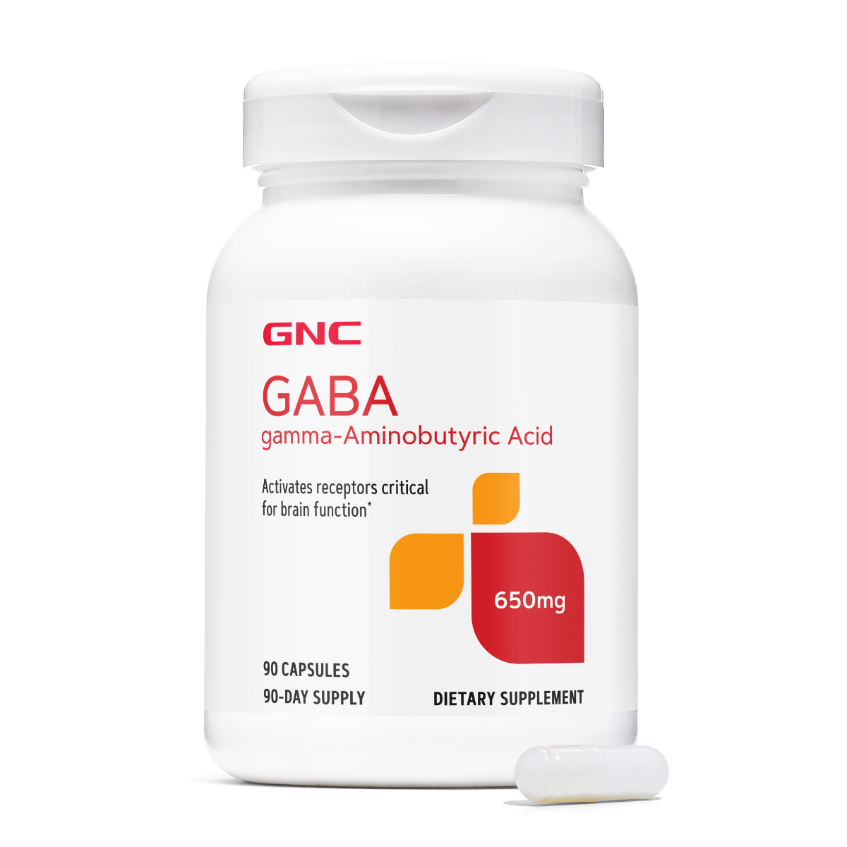 ヌーボコルト GNCPS-542UL-HS GNC GABA 650 mg, Neurotransmitator natural pentru relaxare, somn