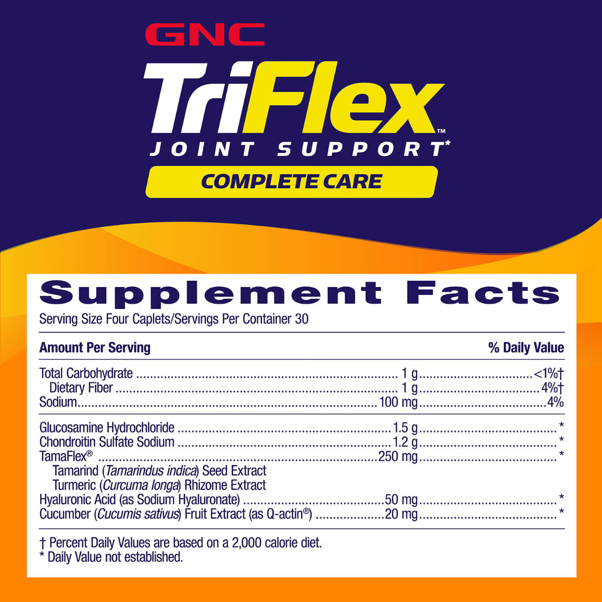 GNC TriFlex Joint Support Complete Care, Formula completa pentru