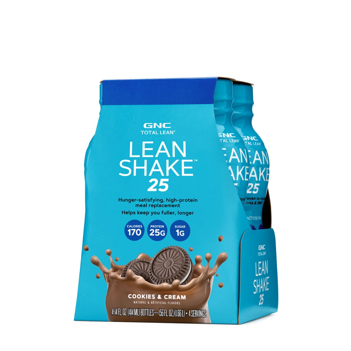GNC Total Lean® Lean Shake™ 25 cu Aroma de Biscuiti cu Crema, 414 ml ...