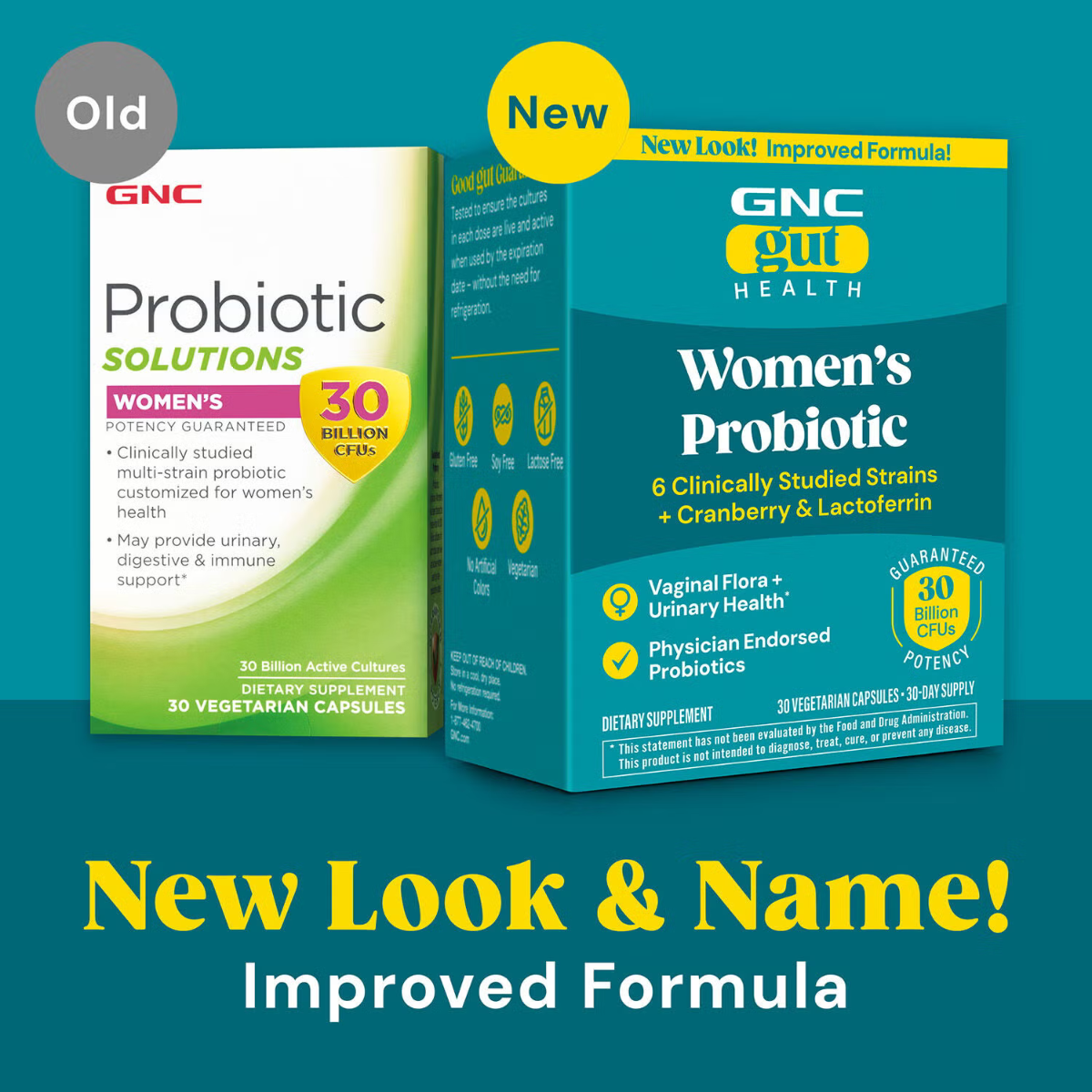GNC Gut Health Women's Probiotic, Probiotic LAB4® Studiat Clinic