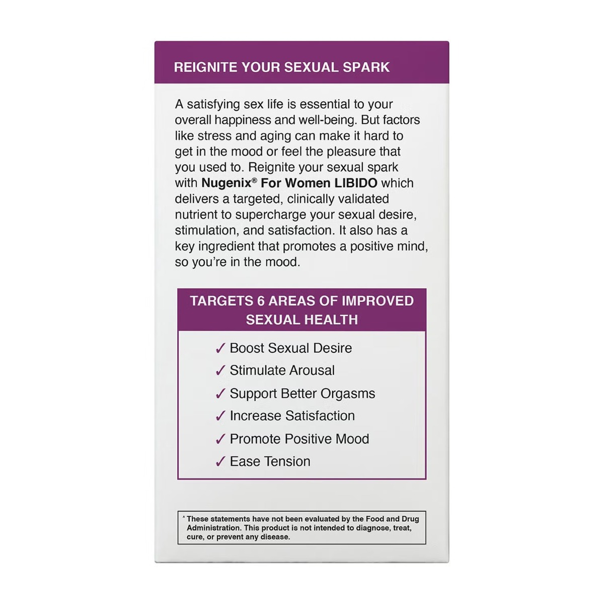 Nugenix® Libido, Suport pentru vitalitate si echilibru feminin, 60