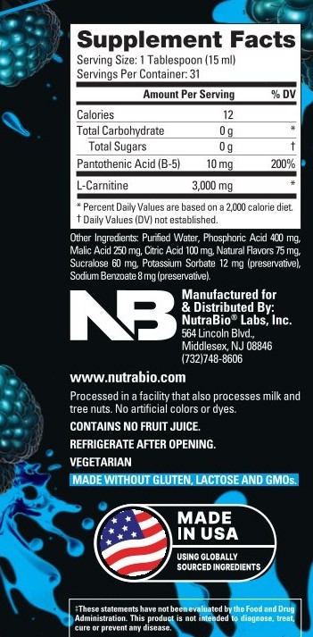 l carnitine without sucralose NutraBio® L-Carnitine 3000 Blue Razz Flavor, L-Carnitina Lichida, cu Aroma de Punch de Blue Razz, 473 ml - GNC Romania Kojic Acid Turmeric Vita Cyber Monday Offer Flavors:Strawberry Starfruit