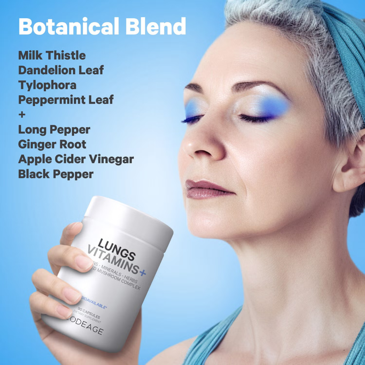 CodeAge Lungs Vitamins, Formula Complexa pentru Imbunatatirea