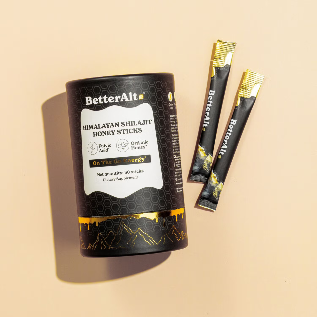 バウ　Himalaya ５点セット BETTER ALT® Himalayan Shilajit Honey Sticks, Pliculete de Shilajit