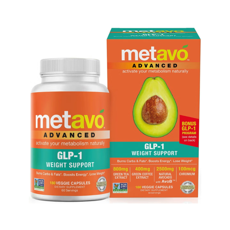 glp 1 romania Metavo Advanced GLP-1 Weight Support, Advanced weight management formula  with Avob™, 180 cps - GNC Romania