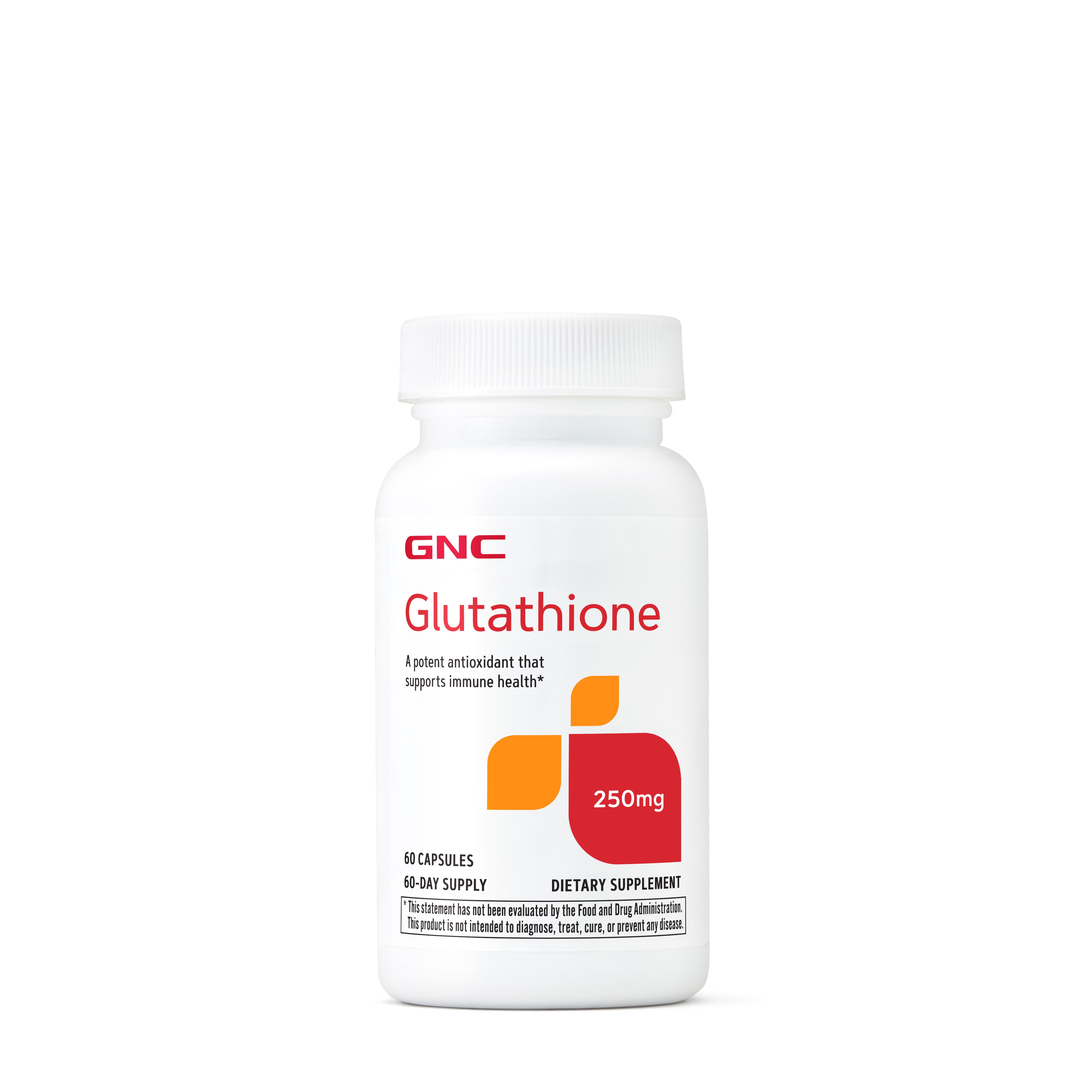 glutathione 250 mg gnc 500mg, 60 Capsules, Supports Immune Health : Health & Household GNC Glutathione 500mg With Ascorbic