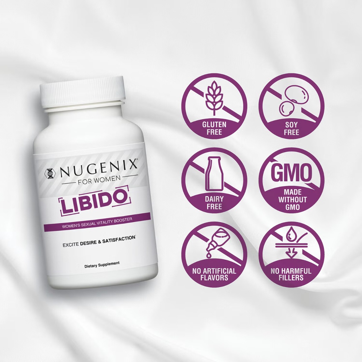 Nugenix® Libido, Suport pentru vitalitate si echilibru feminin, 60