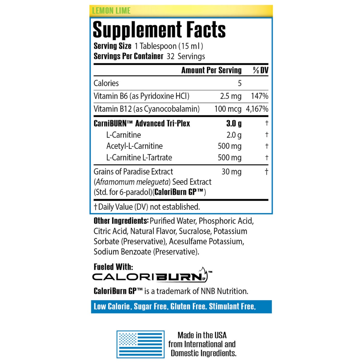SirenLabs® L-Carnitine Elite Burn, Liquid L-Carnitine with Lemon and Lime  Flavor, 480 ml - GNC Romania