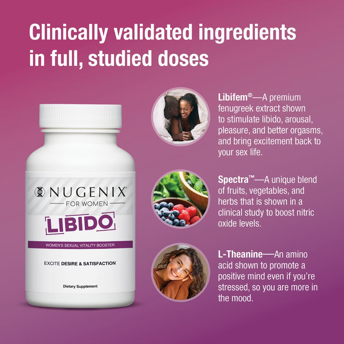 Nugenix® Libido, Suport pentru vitalitate si echilibru feminin, 60