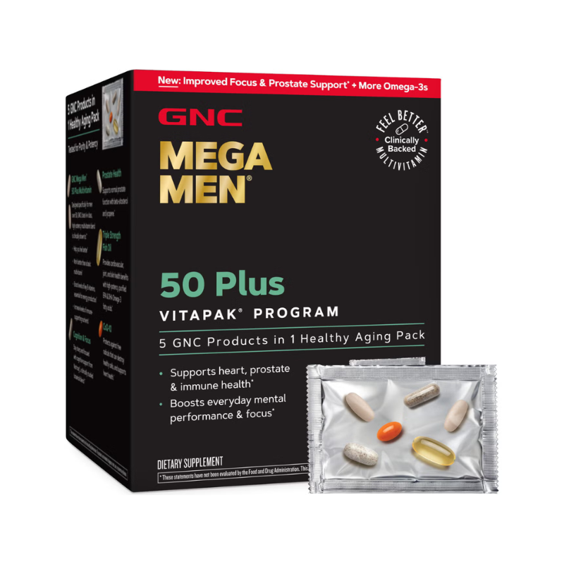 GNC Mega Men® Energy & Metabolism Vitapak® Program, 30 Packs - GNC