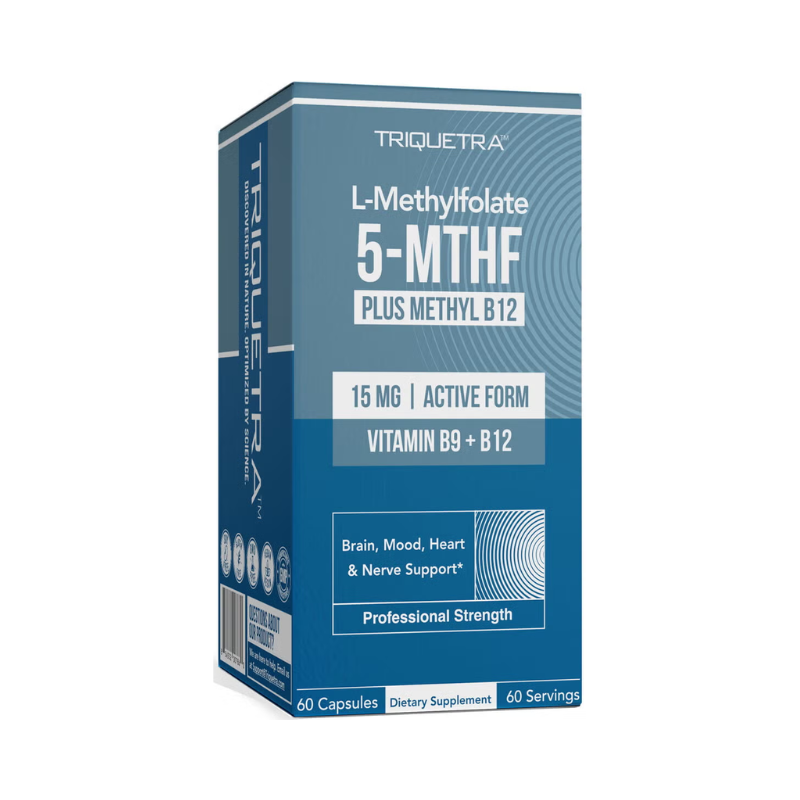 Triquetra™ L-Methylfolate 5-MTHF, Active form of folic acid, 60 cps ...
